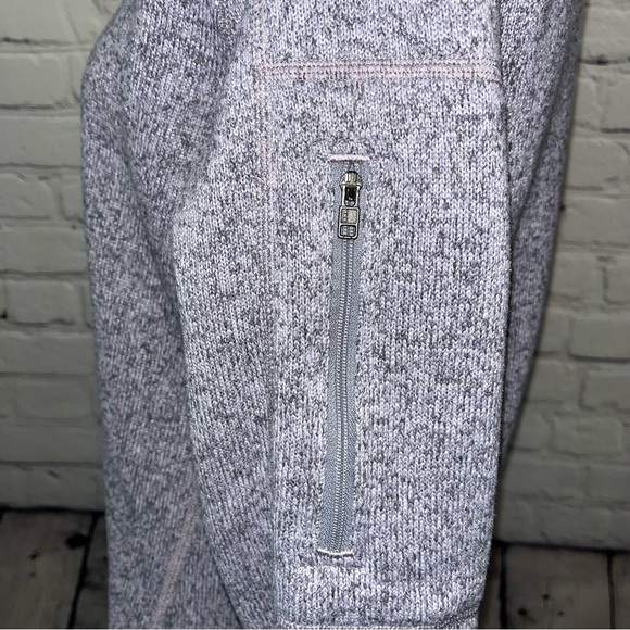 Patagonia Heathered Purple Quarter-Zip Fleece Pullover Sweater Size Medium - Picture 11 of 14